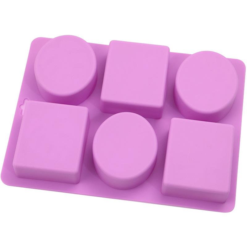 Round and Square Leaf Silicone Soap Mold Handmade Soap Making Supplies Diy Plaster Resin Candle Material Kit Cake Baking Tools