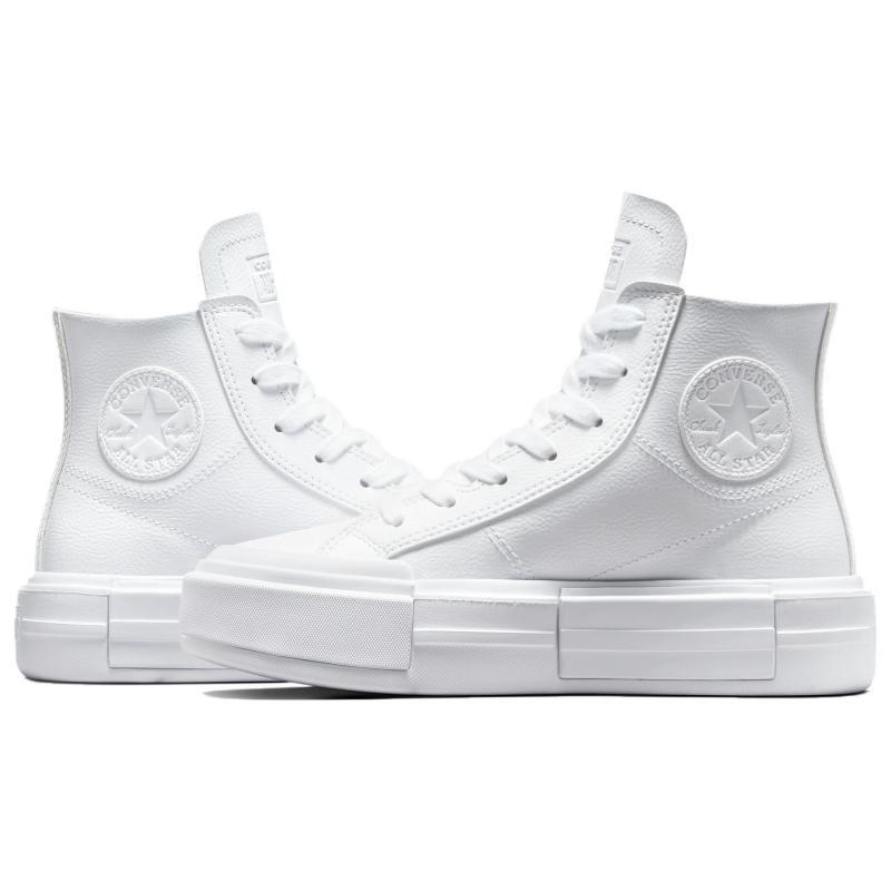 Converse Chuck Taylor All Star Cruise Leather Comfortable and Versatile Abrasion Breathable High Top Espadrilles Unisex White