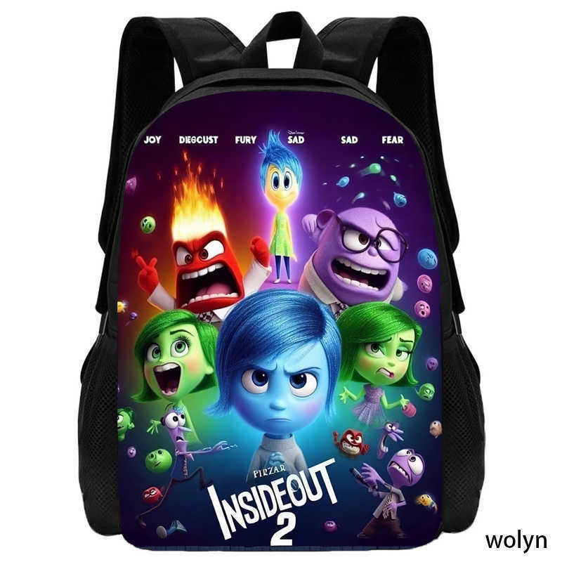 Inside Out 2 Anime Backpack For School And Travel With Storage Compartments