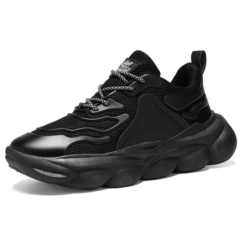 Black Height Increasing Women's Black Shoes Casual Rainbow Women's Sneakers Luxury Women's Sapatenis Sports Products