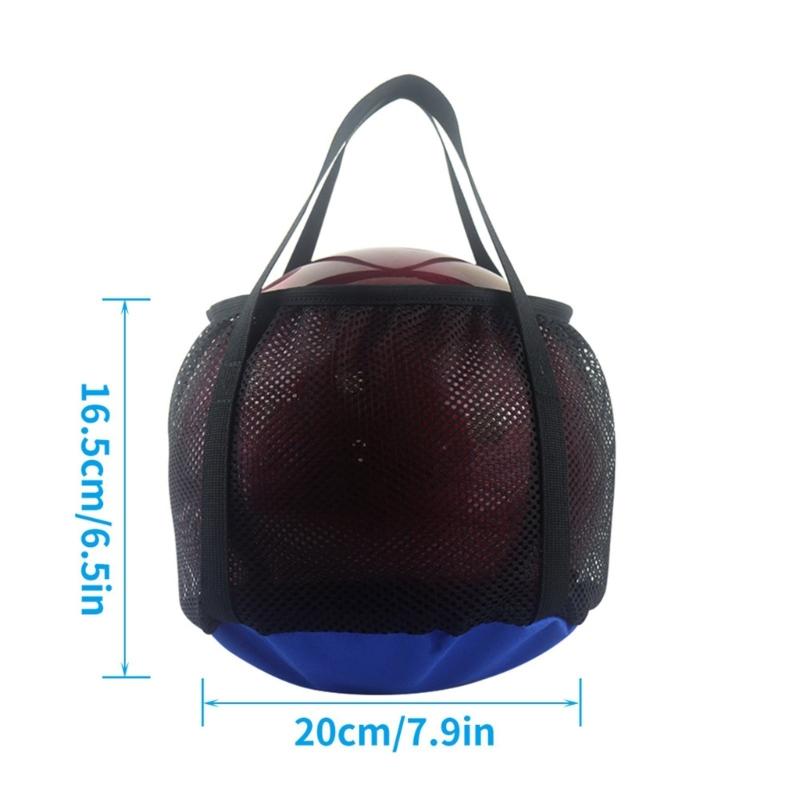 Durability Bowling  Storage Bag With Meshes Pocket Elastic Cord Closure Light weight Compacts Travel Accessory