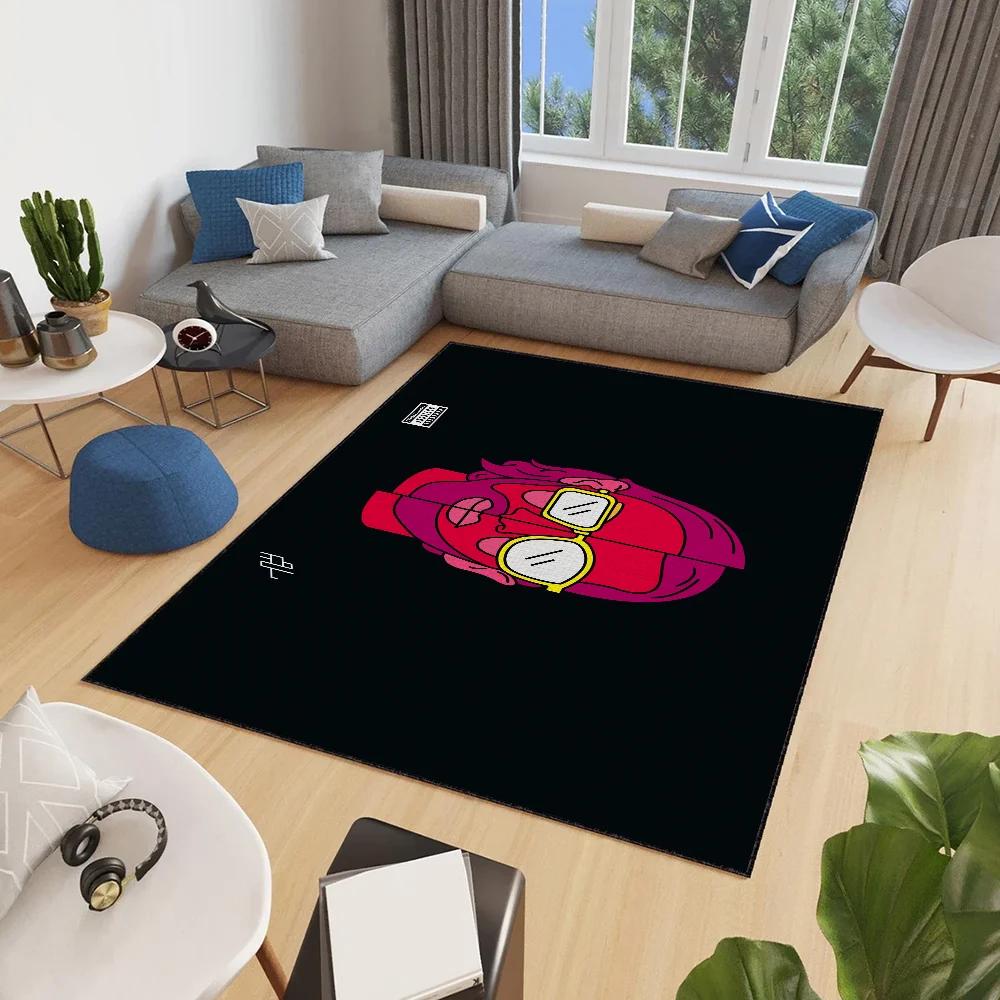 Door Mat q-Qlf Anti-Slip Kitchen Bedroom Handmade p-PNL Tufted Rug Carpet singer Living Rapper Room Entrance Decoration