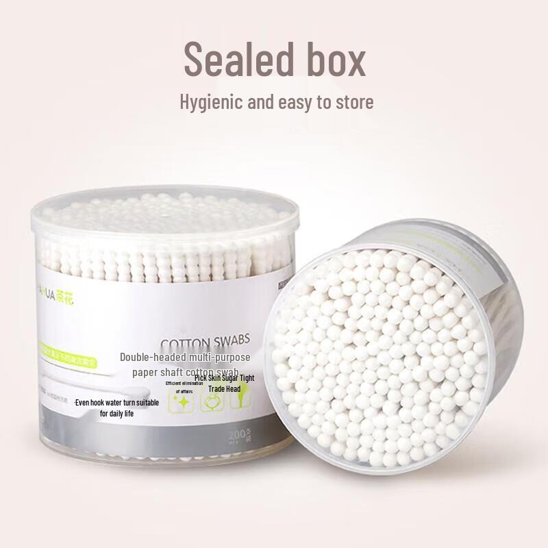 Chahua 1000-Count Double-Headed Paper Cotton Swabs