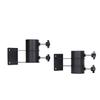 2 Pcs Patio Umbrella Side Holder Steel Parasol Umbrella Clamp Mount Fixed Clip Base for Deck