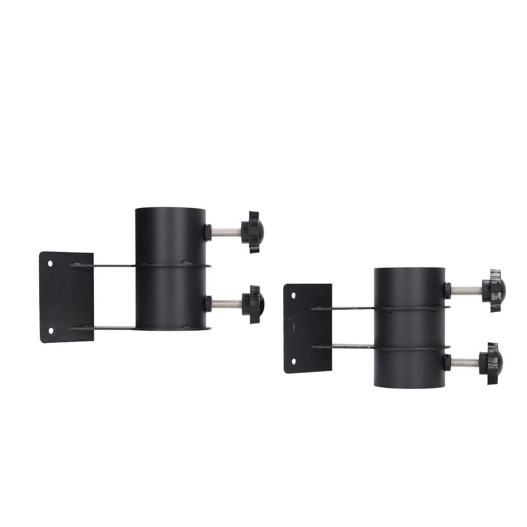2 Pcs Patio Umbrella Side Holder Steel Parasol Umbrella Clamp Mount Fixed Clip Base for Deck