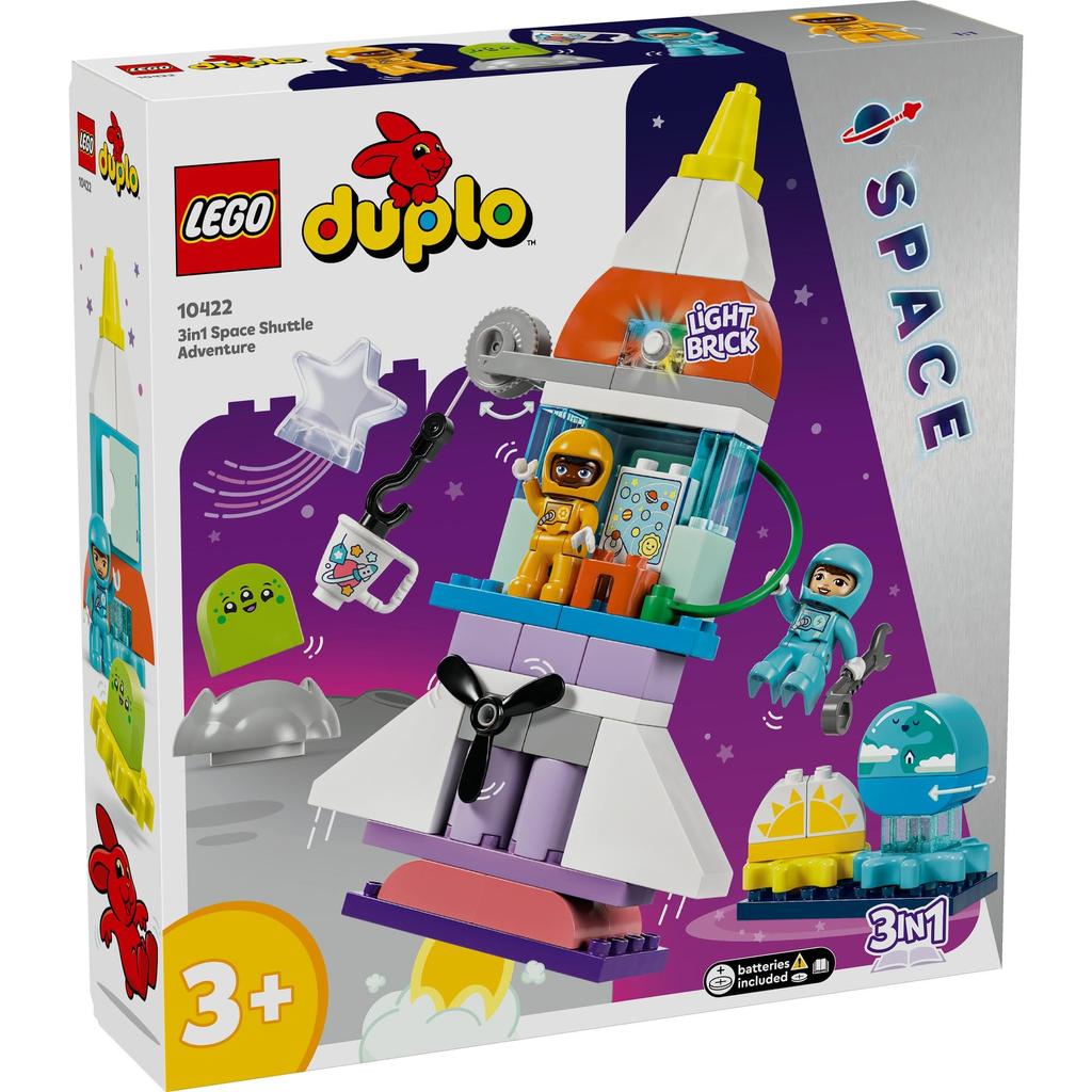 LEGO Duplo Duplo Town 3in1 Space Shuttle Toy Toy Present Birthday Block Educational Christmas Boys Girls Children 1 and a Half Years Old 2 Years Old 6
