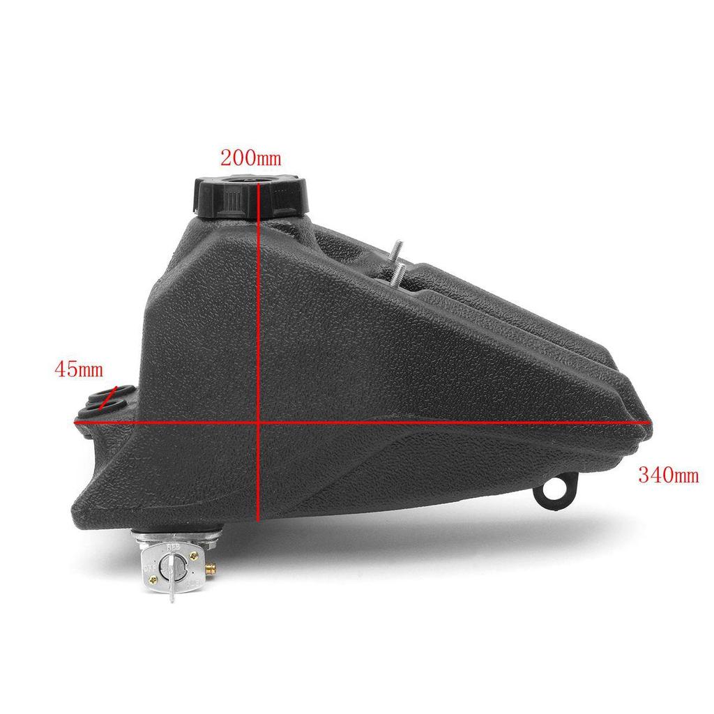 Réservoir d/'essence à essence ATV noir pour Kazuma Meerkat Redcat 50cc