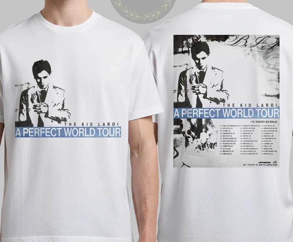 The Kid Laroi A Perfect World Tour 2026 Schedule Dates Two Sided TShirt E122 Unisex T-Shirt XXXL