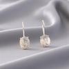 Dendritic Opal Gemstone 925 Sterling Silver Jewelry Handmade Hook Earrings 1.05" EE-173-36