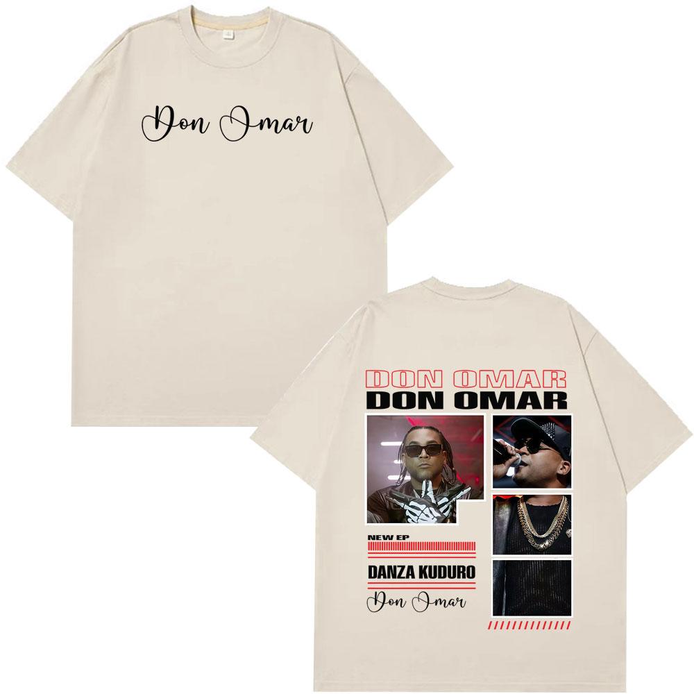 Rapper Don Omar Album Print Tshirts Men Women Fashion Tshirts Shortsleeved Loose Casual Cotton Hiphop High Quality Tshirts