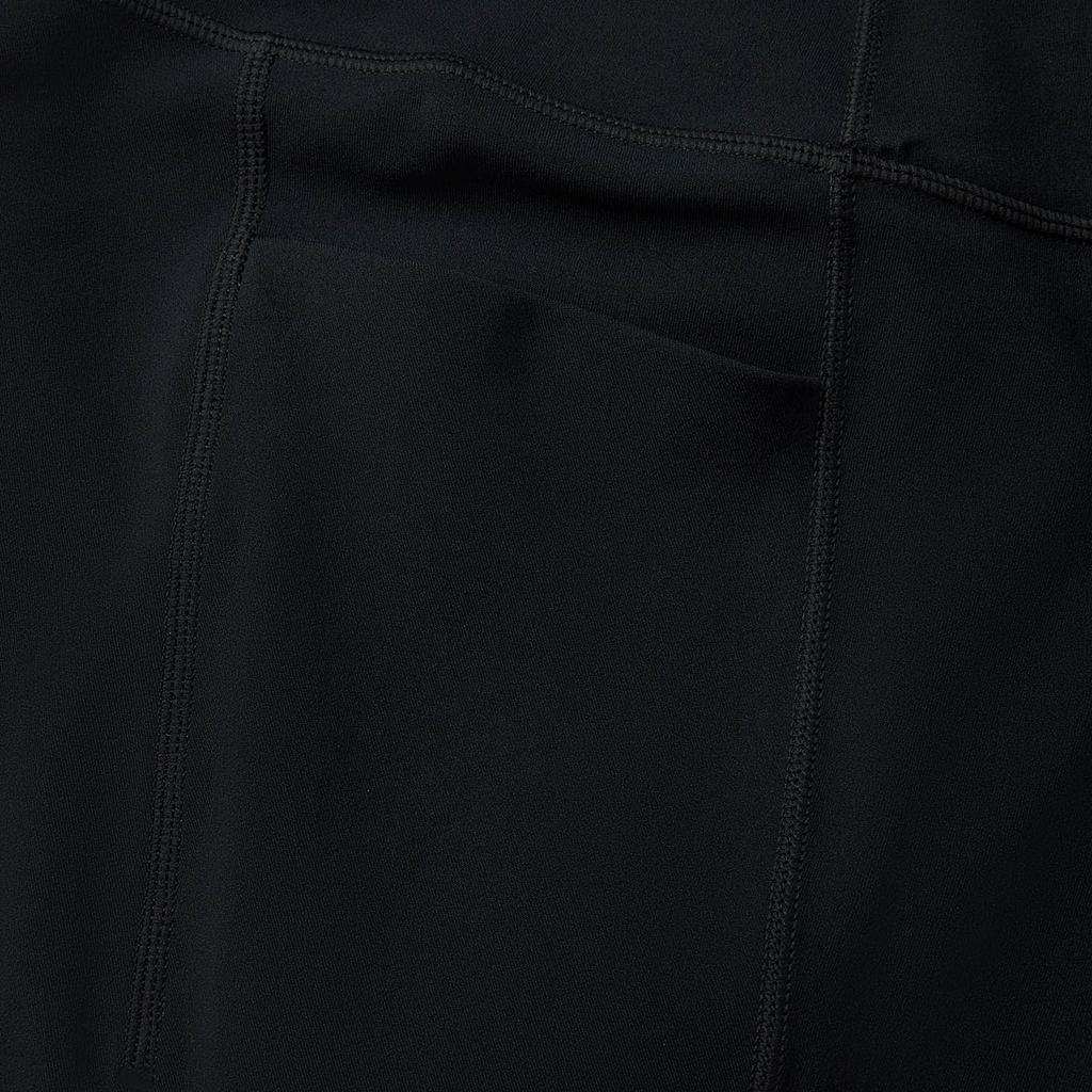 Li Ning Fitness Series Solid Color Mid-Rise Versatile Tight Sports Long Pants Women bottoms Black AULV024-1