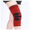 Kniebandage für Laufen und Sport mit Silikon-Federdesign Atmungsaktives Strickmaterial Verstellbare Passform