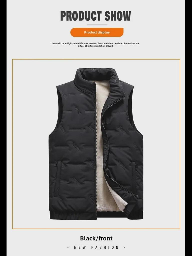 Herren Trendige Verdickte Ärmellose Weste - Warme Herbst/Winter Oberbekleidung Jacke Weste (2022)