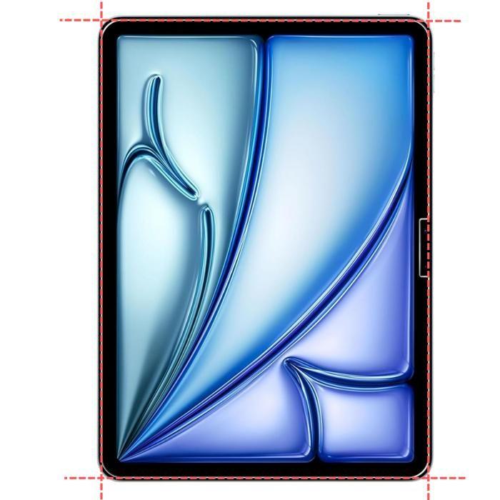 Tempered Glass - Phonillico - iPad Air 2024 13 Inch M2 - Pack of 2 - Scratch Resistant - Wipes Included