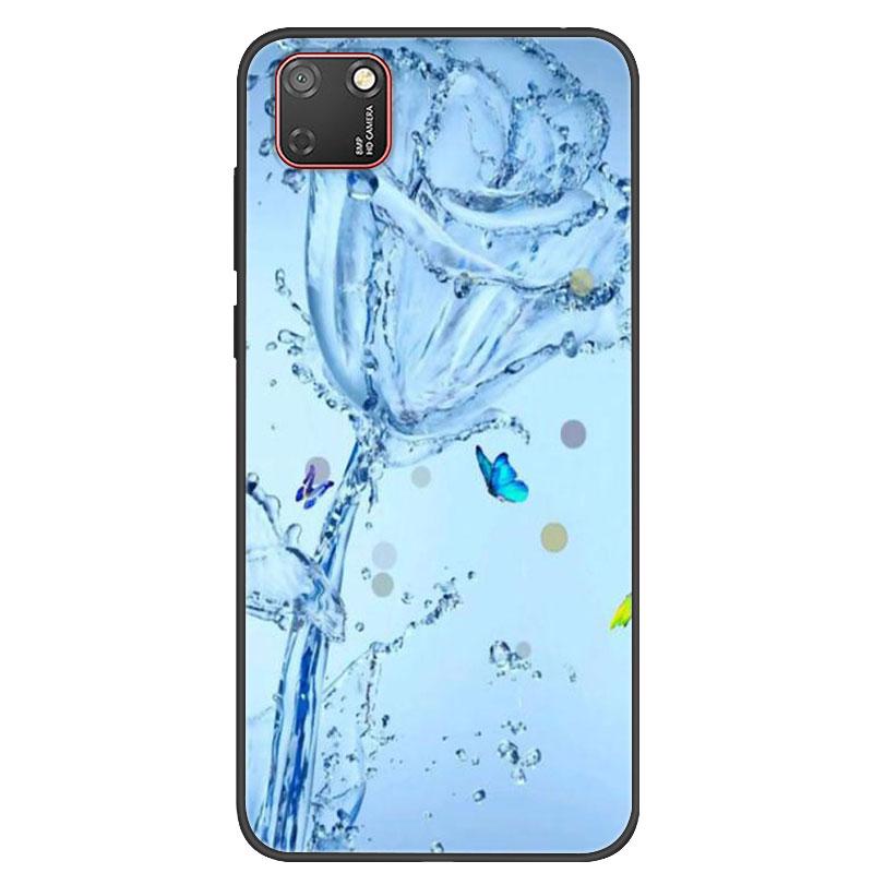 For Huawei Y5P Case Black Bumper Silicone TPU Soft Phone Cover For Huawei Y5P 2020 DRA-LX9 Y5 P Case Cartoon Fundas Y 5P
