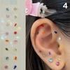 Módní mašlička Barevné kamínky Perly Nálepky na ušní body Tlakové tyčinky na uši Akupunktura Aurikulární ušní nálepky Masáž