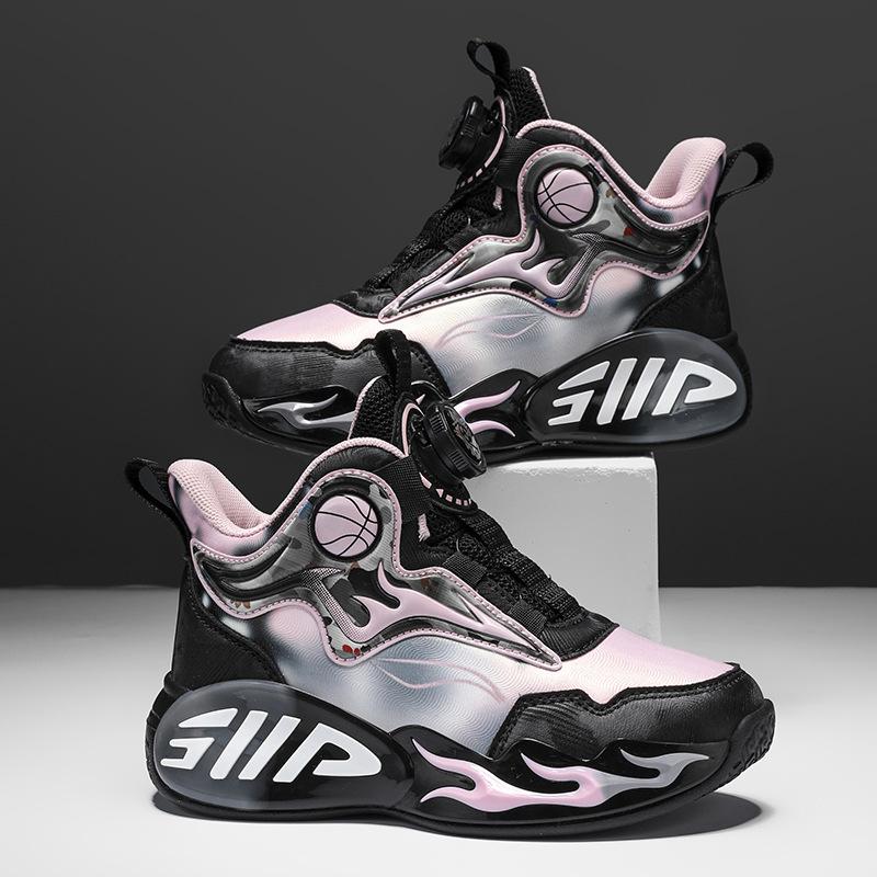 

Детские баскетбольные кроссовки Обувь для мальчиков 2025 зима новые спортивные кроссовки флисовые теплые большие хлопковые туфли нескользящие кроссовки для бега 40