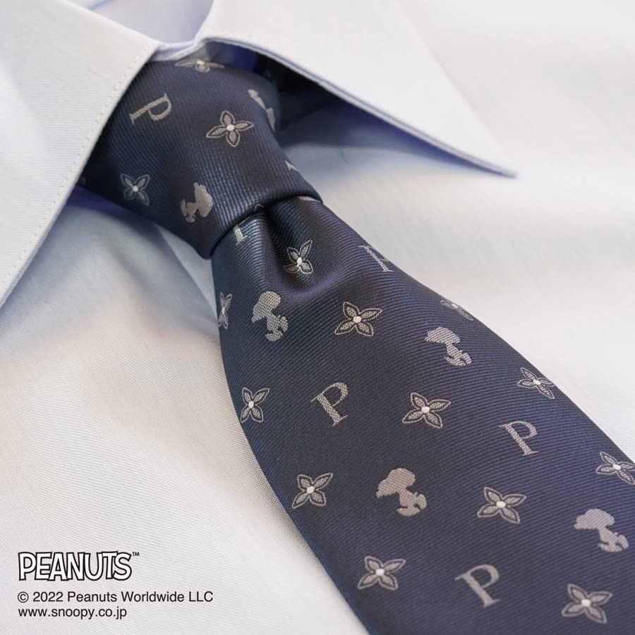 Peanuts Snoopy Tie PND48169 Navy Blue SNOOPY Business Brand Tie Gift