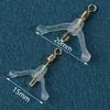 Essential Fishing Tackle Connector Pack, Y-Shaped Swivel Rings, Splitter Space Beans, Silica Gel Clamps, 50 Units