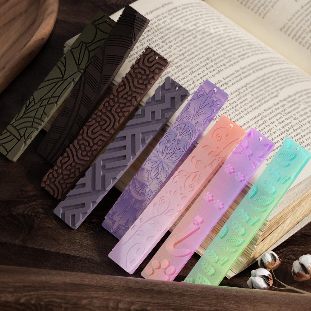 Poppy Epoxy Geometric Bookmark Mold - Irregular Leaf, Cat Paw, Rectangle Design