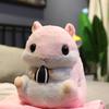 Peluche Criceto Carino 3 in 1 Multifunzione Criceto Scaldamani Con Coperta Giocattolo Cuscino Criceto Giocattoli per Bambini Regalo di Compleanno per Bambino