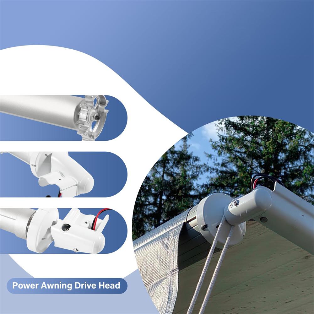 Power Awning Motor Torsion Assembly Rh White 3307923.115B For RV