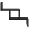 Wall Shelf Black Oak 48 x 15 x 42 cm Engineered Wood