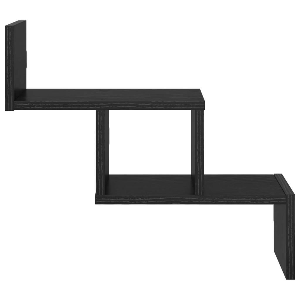 Wall Shelf Black Oak 48 x 15 x 42 cm Engineered Wood