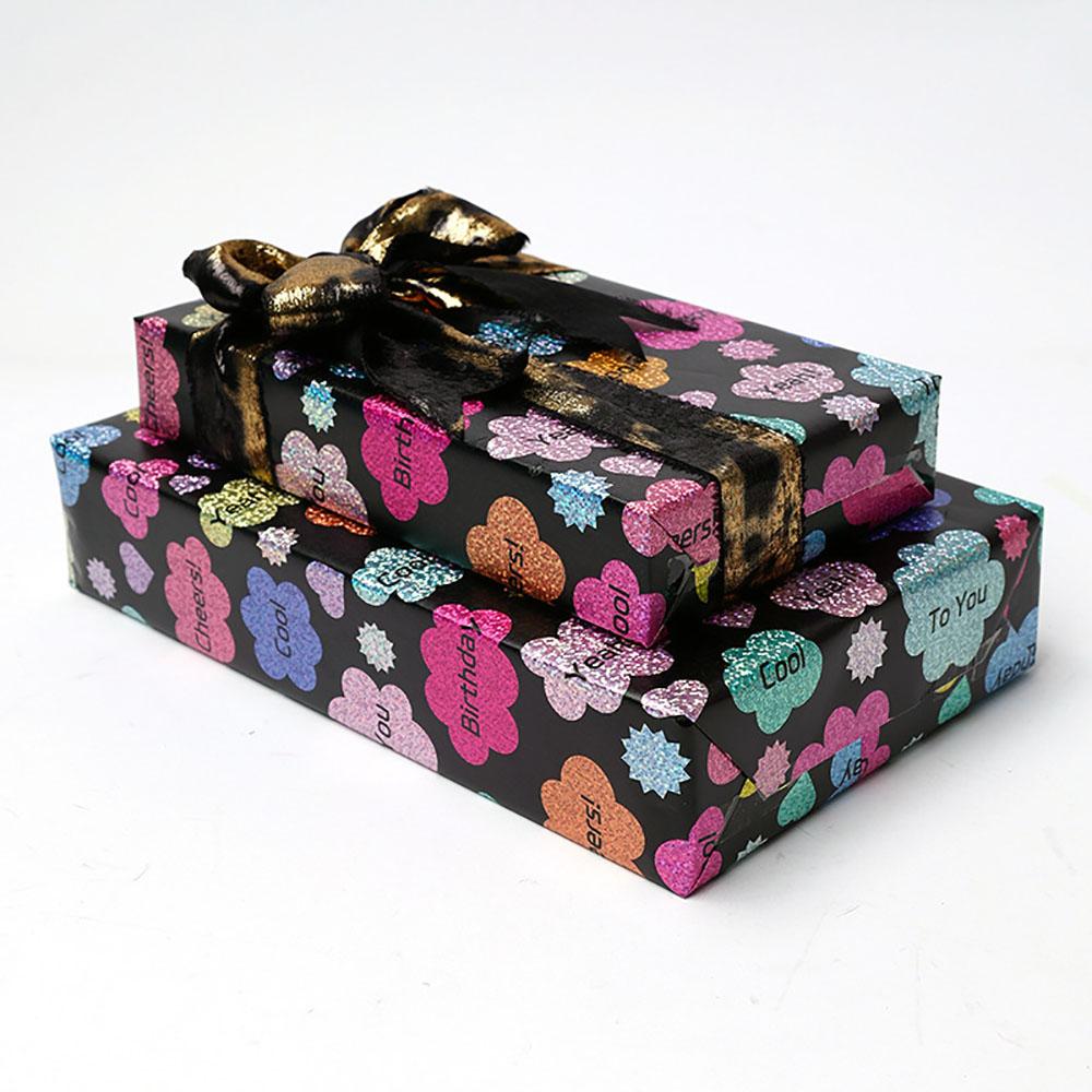 Laser Wrapping Paper Multicolor Decor Paper Gift Wrapping Paper Colorful For Gift Wrapping Gift Packaging Decorative Use