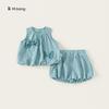 Kid Girl Summer Dress Set With Soft Material And Bow For Ages 3 To 8