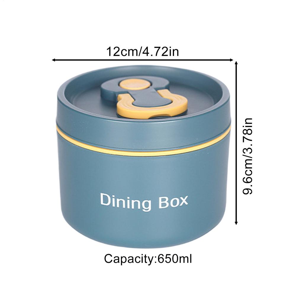 Thermal Containers For Hot Food Hot Soup Jar With Spoon Leakproof Lunch Box Large Capacity Snack Container With Handle For