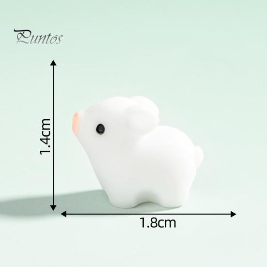 6 ks Mini Pig Figurka Pryskyřice Miniaturní Prase Ornament Planter Dekor Cartoon Mini Pig Socha pro mech Mikrokrajinka Pohádkové zahradní doplňky