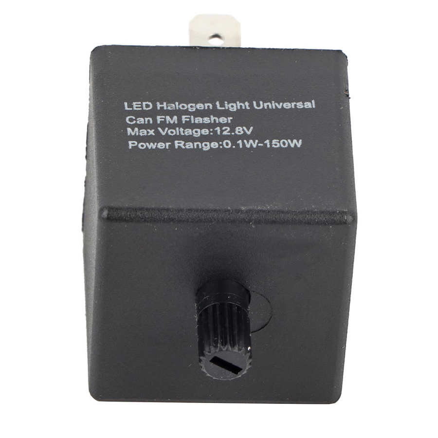 12V 3-PIN Adjustable LED Flasher Relay Turn Signal Light Blinker For Automotive Motorcycle  Accessories