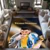 Messi 64 Personalized Text Area Rug Perfect for Game Room Playrooms Study room Outdoor Anti-slip Rug Decorate Offices Perfect Gift for Women/Men