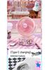 2026 Transparent Desktop Fan - Cute Animal Design, Low Noise, USB Rechargeable, Ideal for Dorms and Homes.