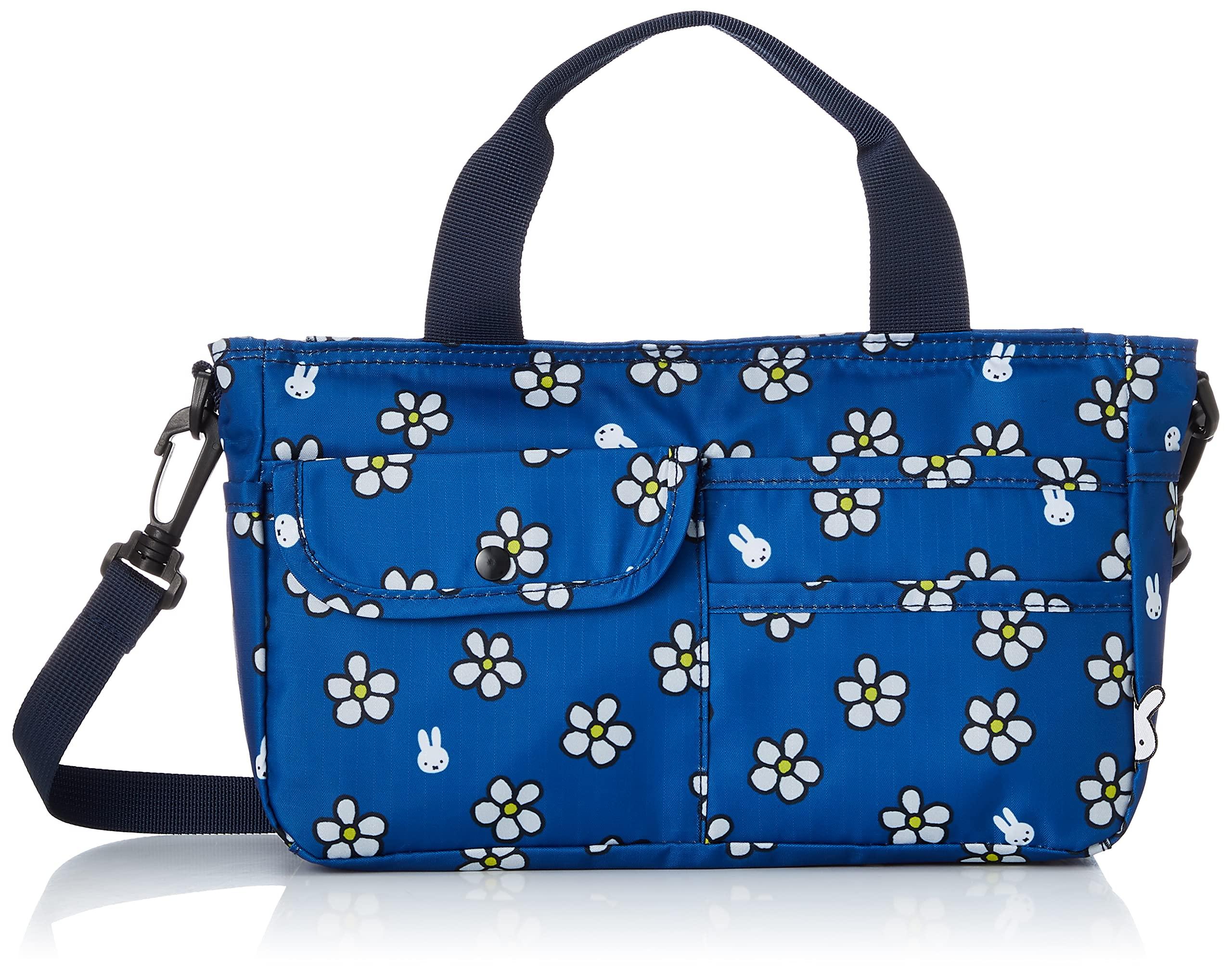 

mini tote bag in bag 6029 Miffy Flower Blue [Sifre] 2-way Women s