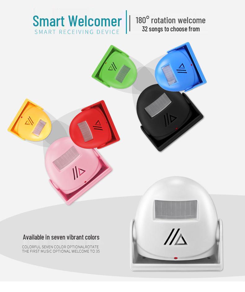 Wireless Voice Welcoming Doorbell with Smart Infrared Sensor