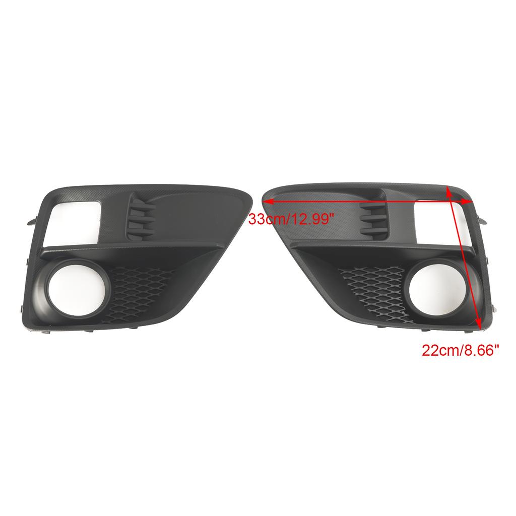 2PCS Front Fog Light Cover Bezel Grille Grill Fit Subaru WRX & STi 2015-2017