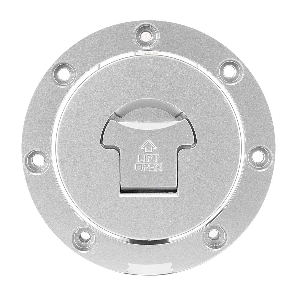 Tank Camp Tank Cap with Key 115mm Diameter CNC Machined for Honda CB400 CB500 Replacement Camping Aluminum Material