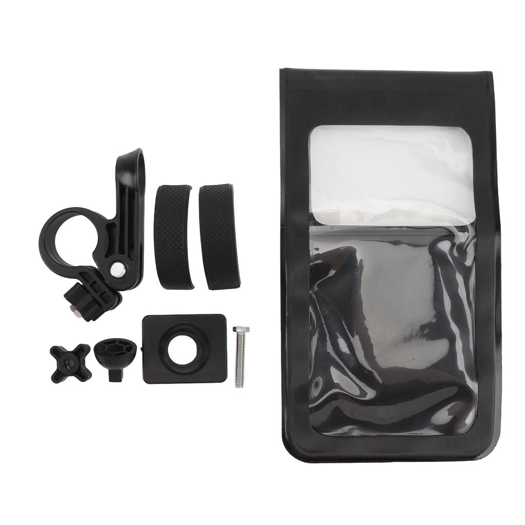 Brašna na řídítka pro telefon na kolo Držák na mobilní telefon na kolo Taška na řídítka 360stupňová rotace Multifunkční Vodotěsná brašna na telefon na kolo