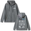 Ado Welttournee Hibana Reißverschluss Hoodie Herren Damen Mode Japanischer Stil Reißverschluss Jacke Unisex Lässig Fleece Reißverschluss Sweatshirt