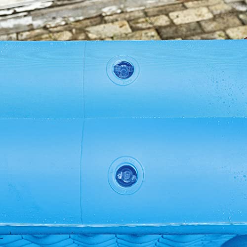 JILONG Rechteckiger Kastenpool, 82 x 82 x 27cm (aufgeblasene Größe), mit Luftkissenboden, JL-688079 BL, Klein