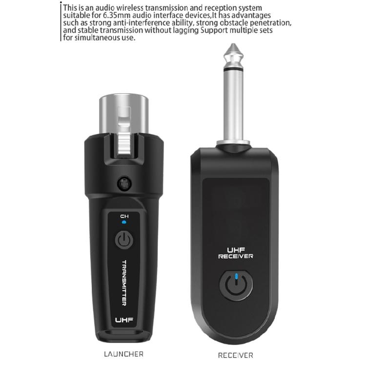 Flexible Wireless Microphone System Transmitter Receiver For Dynamic Microphones Perfect For Live Performances