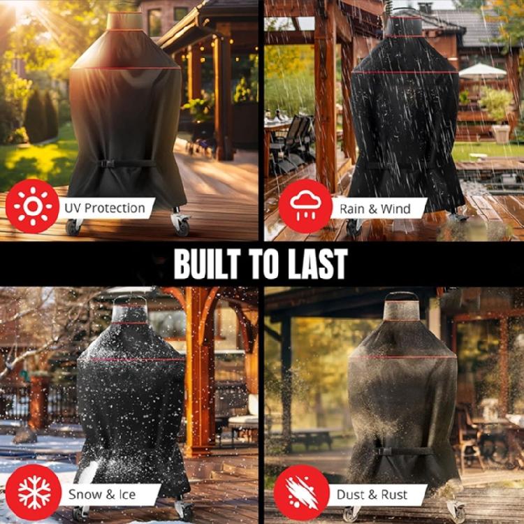 Tear Proof Foldable Grill Cover for Storage Waterproof Fabric Grill Accessories Weather Proof Coating Protector