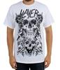 Slayer SKULLS T-shirt Vit Heavy Metal Band NY Licensierad & Officiell Unisex T-shirt