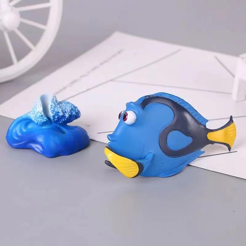 6 Pcs Disney Finding Nemo Dory Clownfish PVC Toy Model Statue Doll Series Decoration Doll Birthday Gift
