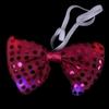 Led Flashing Sequins Jazz Hat Cap Neck Bow Tie Woman Men Adult Performance Props Glow Party Supplies Christmas