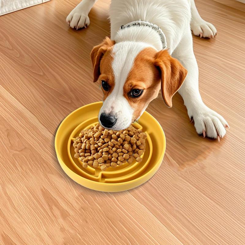 Slow Dog Feeder Silicone Maze Dog Bowl Slow Feeder Suction Cup Base Anti-Choking Pet Supplies Interactive Toys For Large To