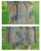 2026 New Summer Chinese Style Printed Dress - Fashionable Loose Short-Sleeved Top & Skirt for Middle-Aged Women