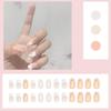 24pcs False Nails with A Pattern Peach Heart Wear Finished Nail Tablet False Nail Removable Manicure Beautiful False Nails